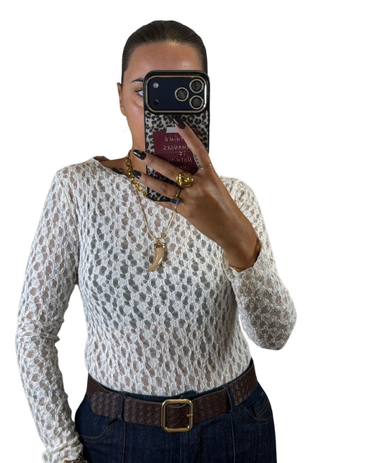 Cashmerina pizzo panna