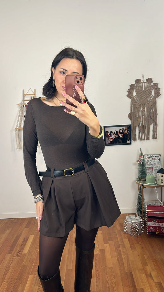 Shorts Daria caffè
