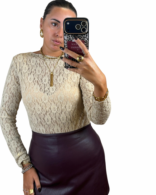 Cashmerina pizzo beige
