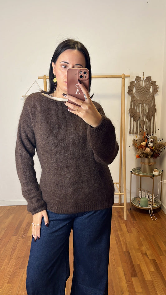 Maglione Sabrina cioccolato