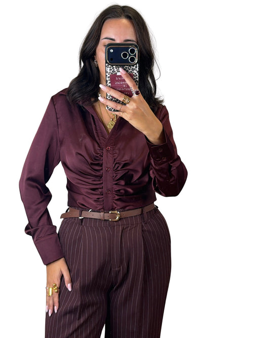 Camicia prugna