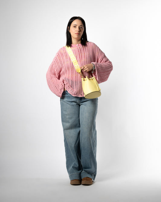 Tracolla giallo limone