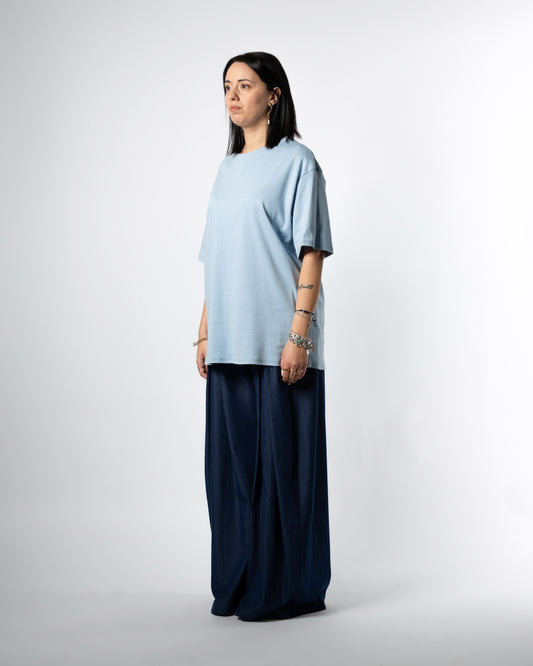 T-shirt basic celeste