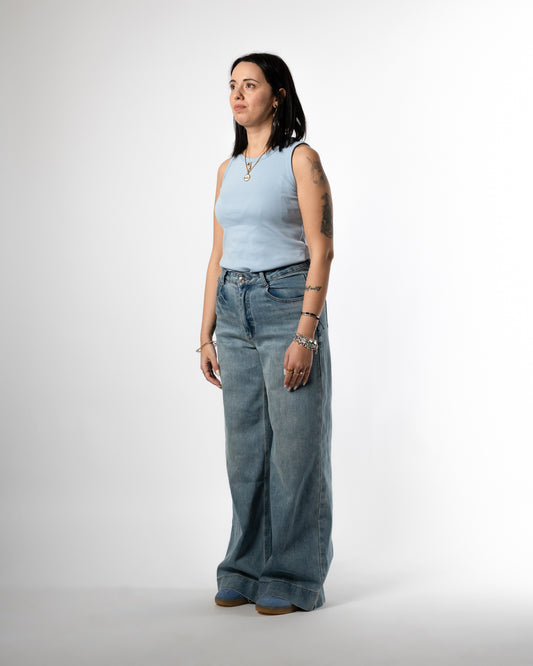 Canotta basic celeste