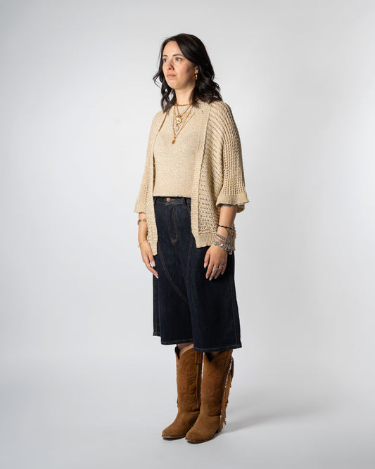 Cardigan lurex