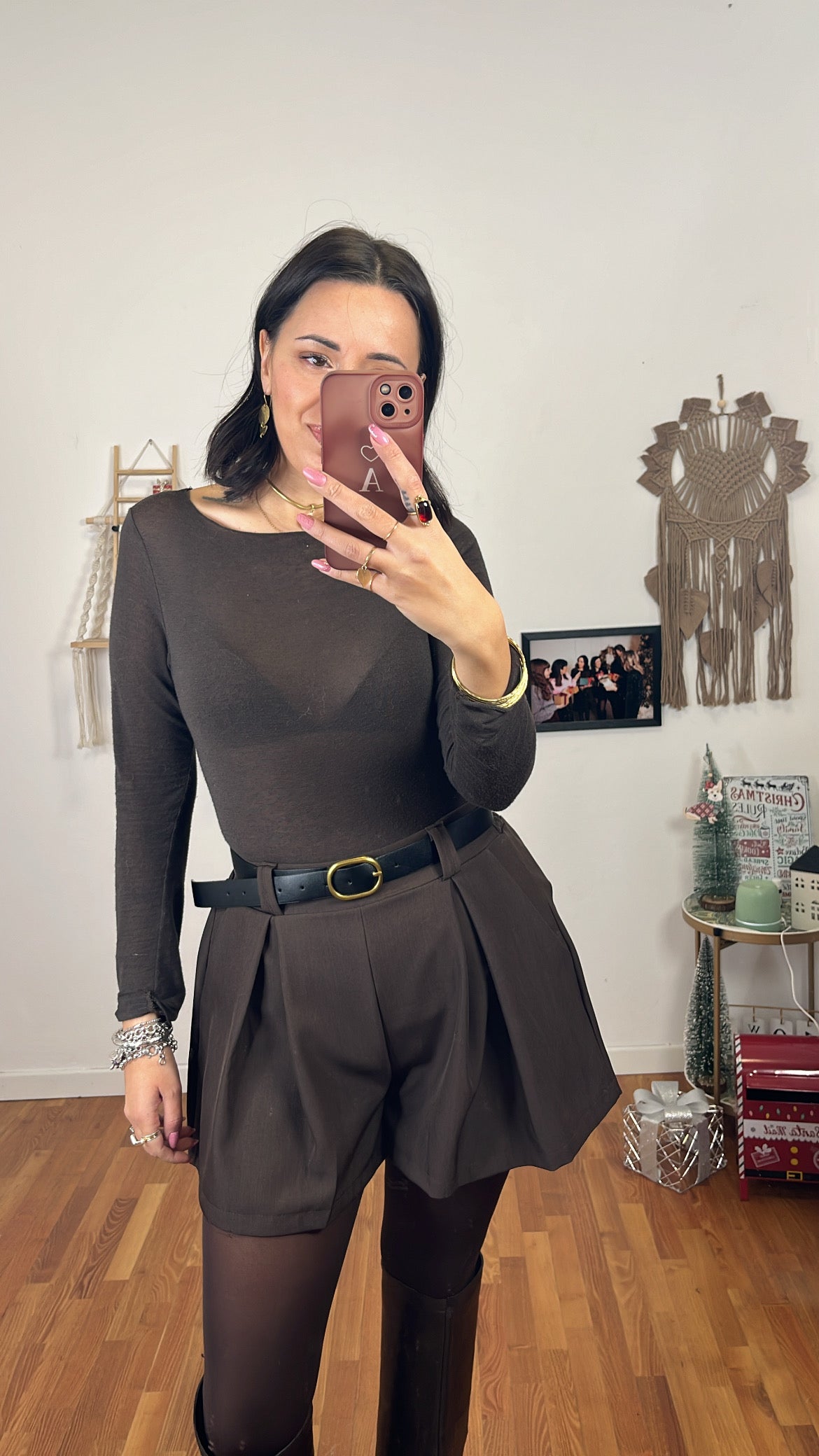 Shorts Daria caffè