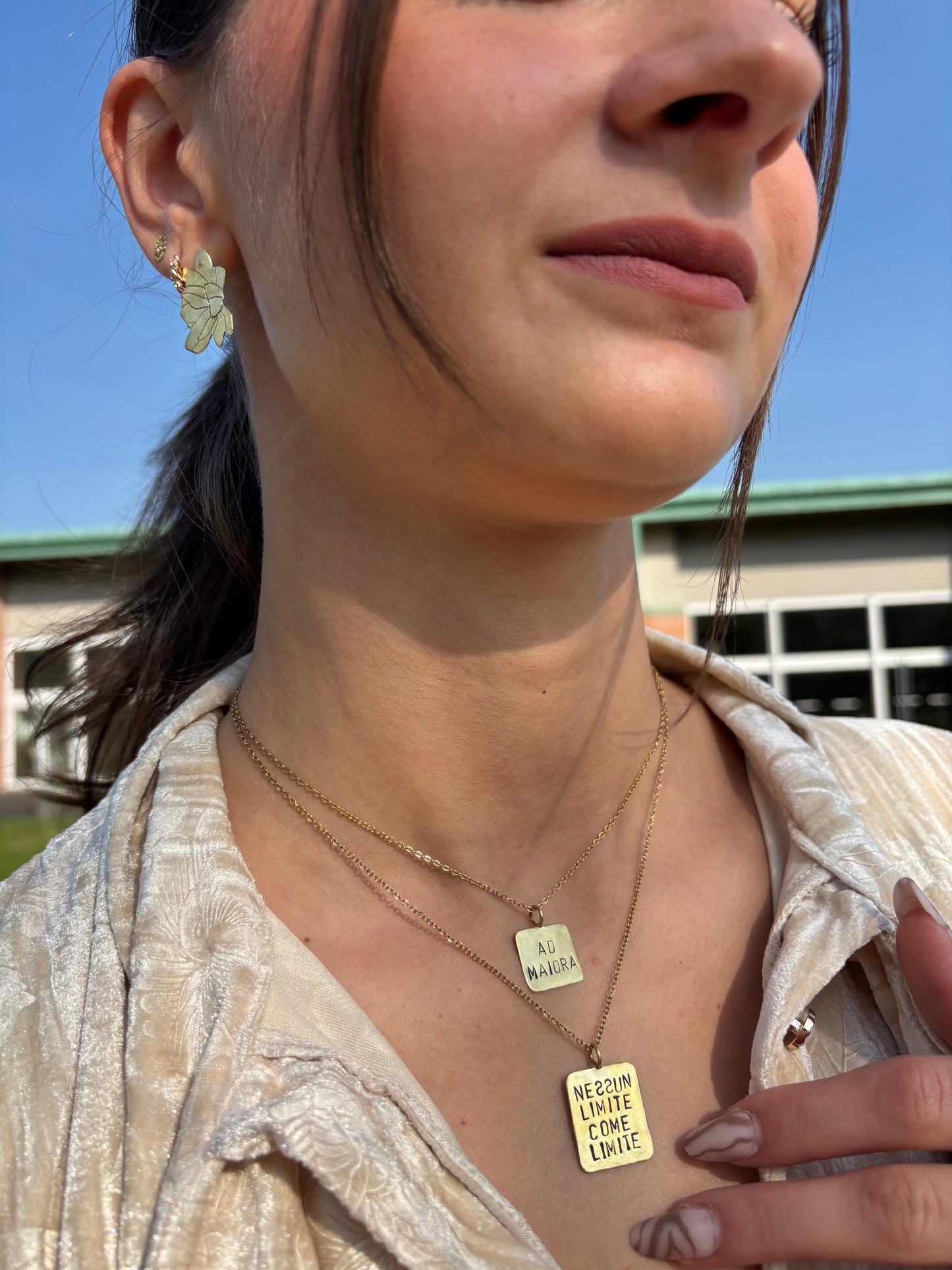Collana targhetta “Nessun limite come limite”