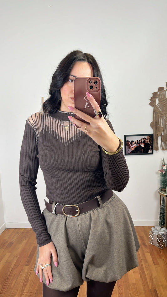 Maglia Samantha caffè