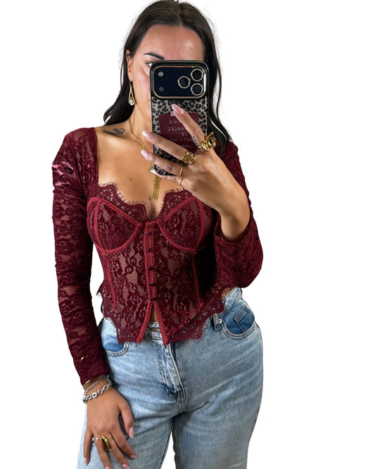 Corsetto bordeaux