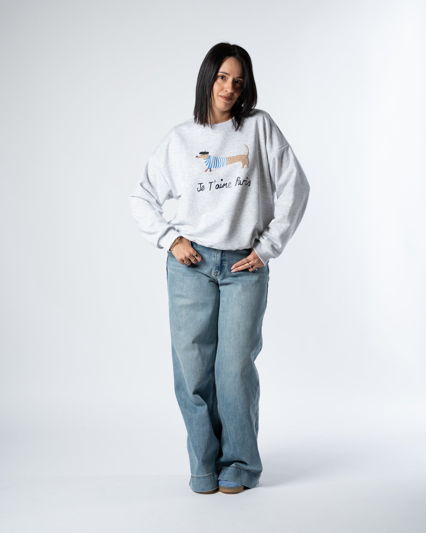 Felpa grigio bassotto