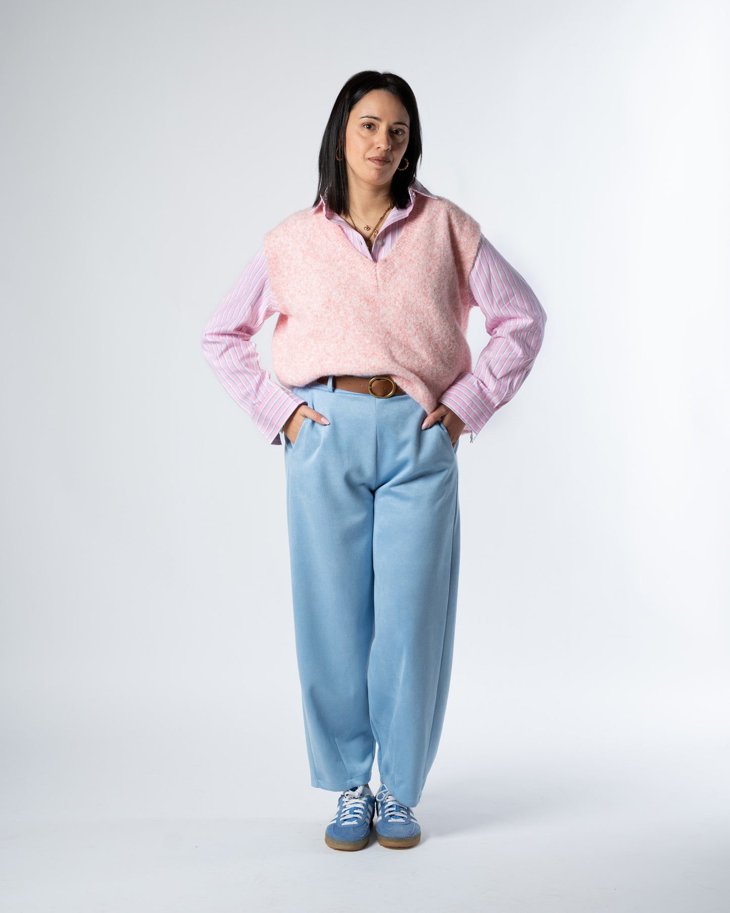 Pantalone dainetto azzurro