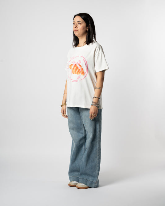 T-shirt croissant rosa