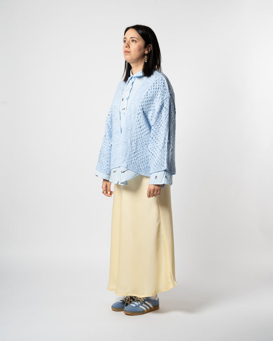 Cardigan celeste