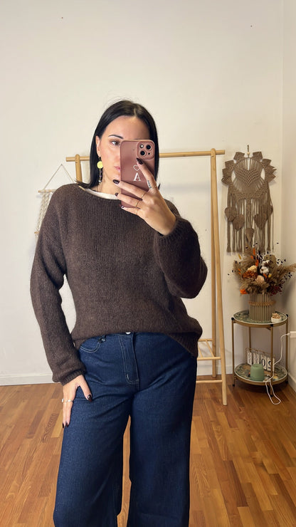 Maglione Sabrina cioccolato