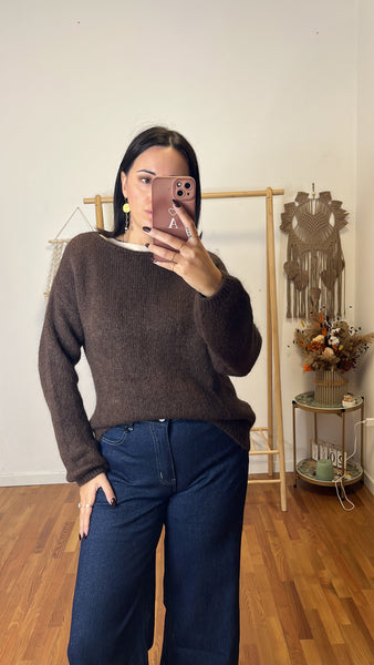 Maglione Sabrina cioccolato