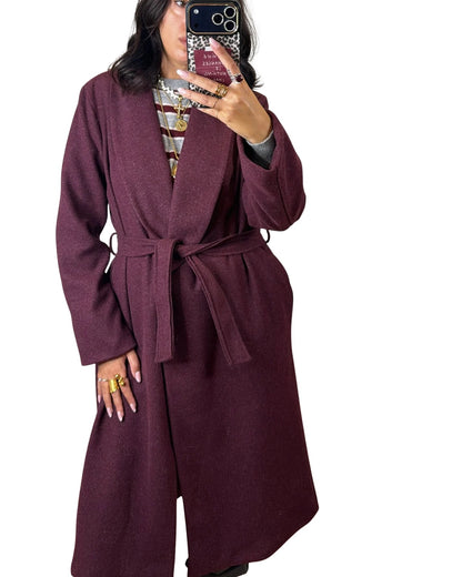 Cappotto prugna chiaro