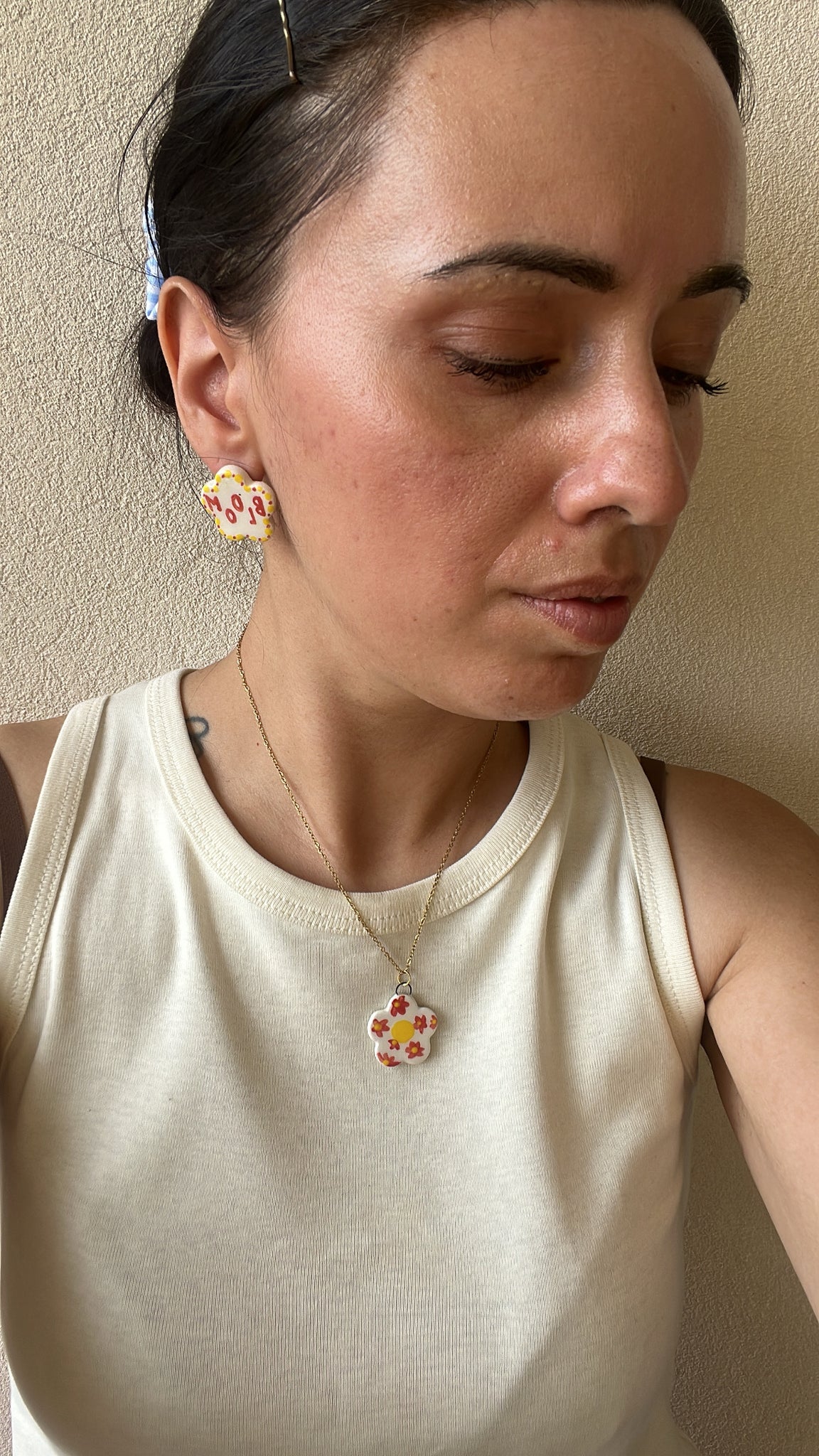 Collana “Bloom” rosso