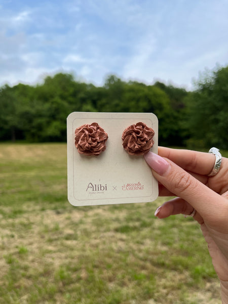 Orecchini Diana terracotta