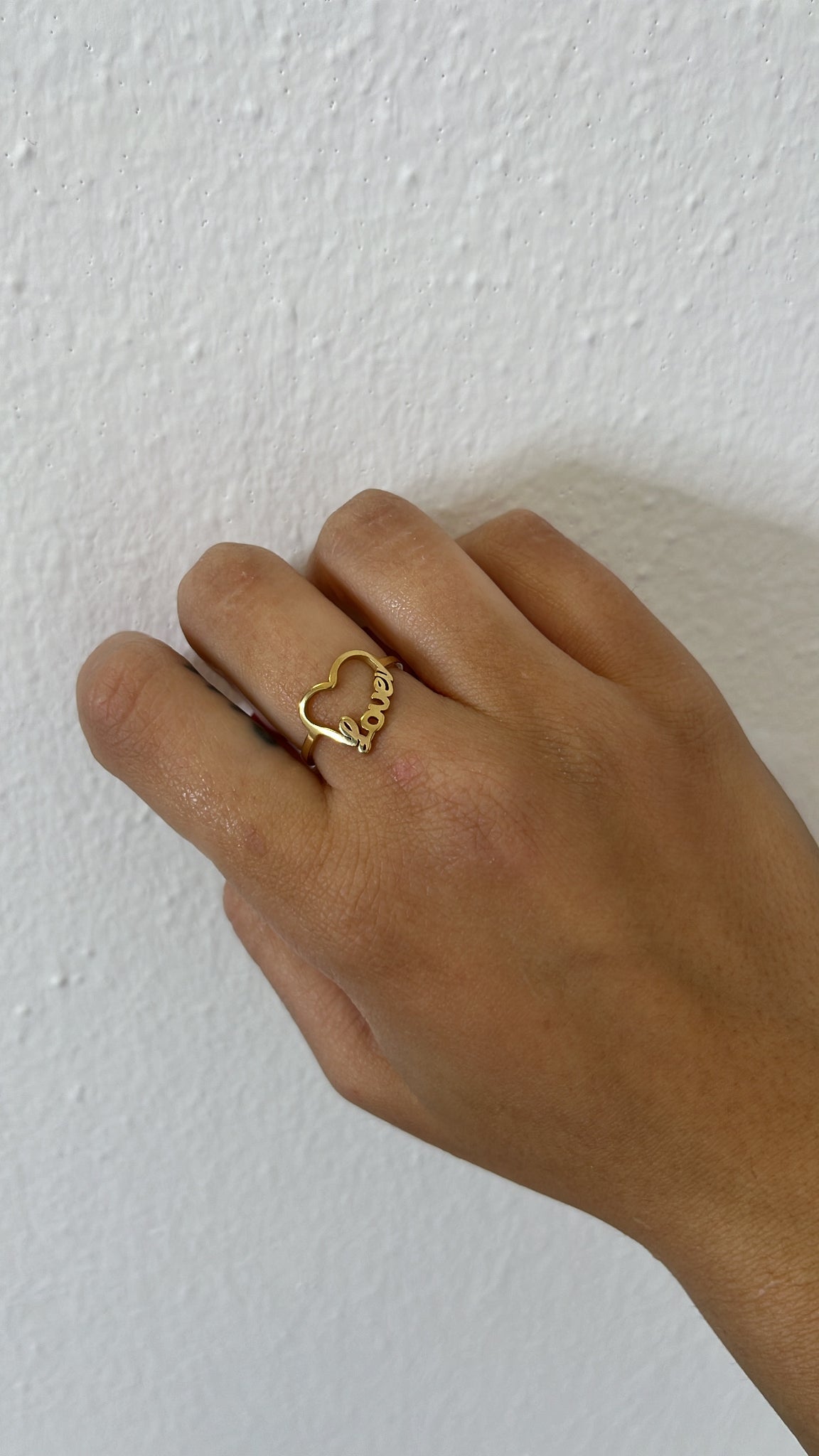 Anello heart love gold