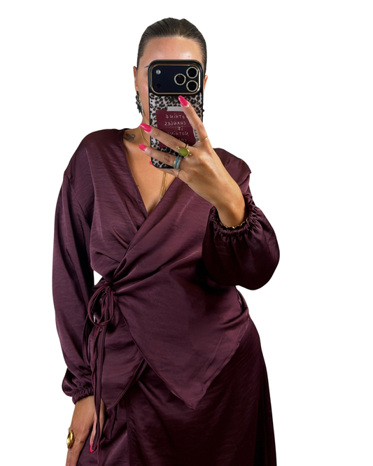 Camicia prugna