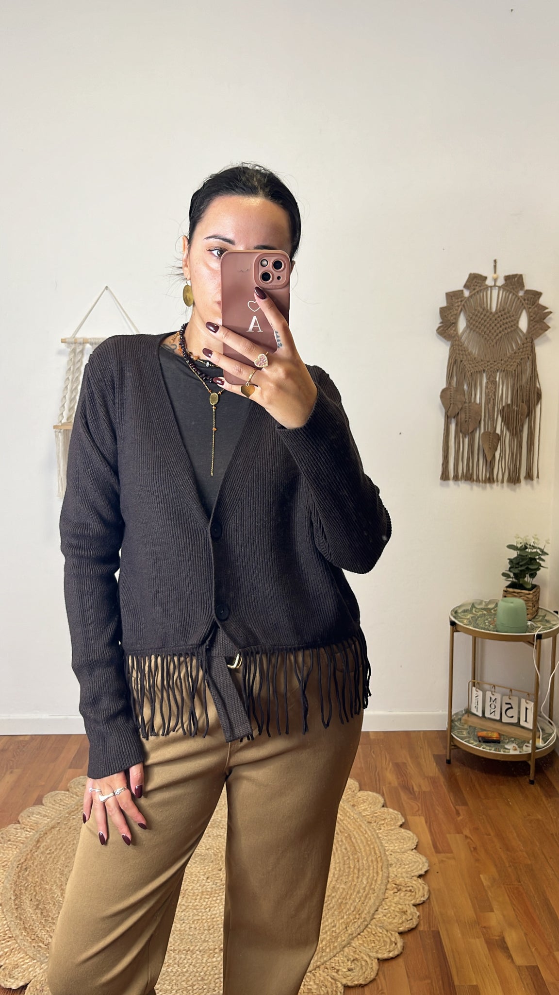 Cardigan Elide caffè