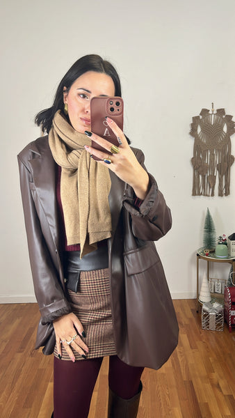 Sciarpa Cashmerina cammello