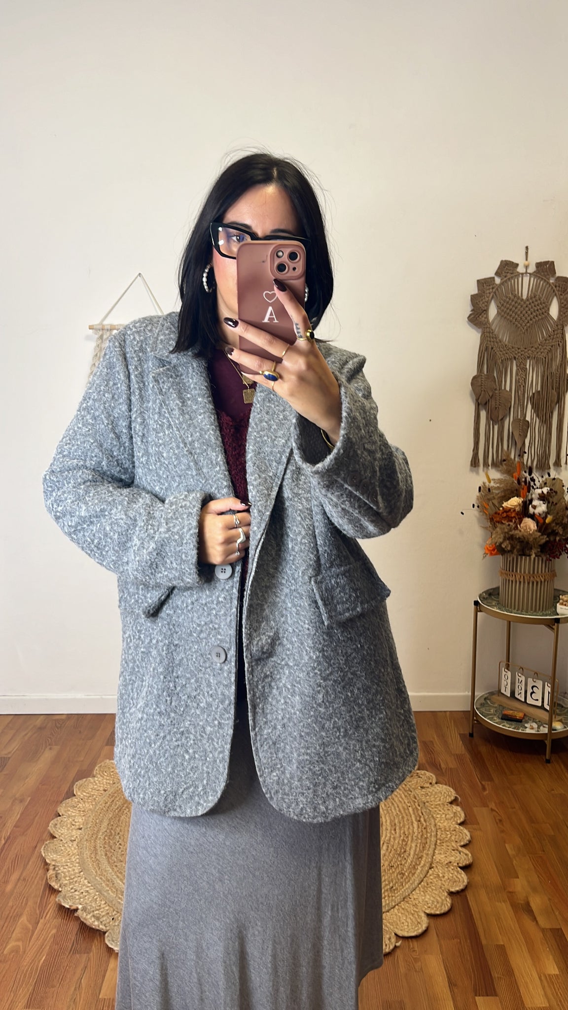 Blazer/cappotto lana cotta grigio