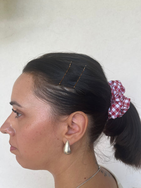Scrunchies bianco rosso