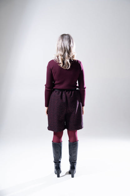 Polo costine burgundy