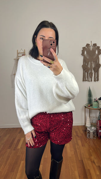 Shorts Veronica rosso