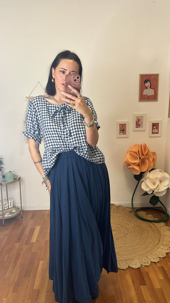 Camicia Alessia bianco e blu