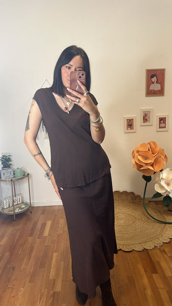 Camicia Veronica cioccolato