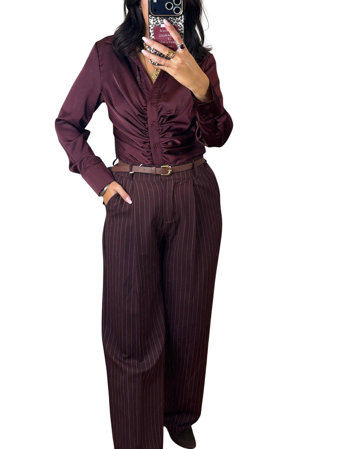Camicia prugna