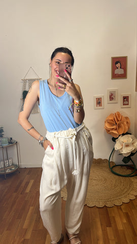 Pantalone Sofia beige