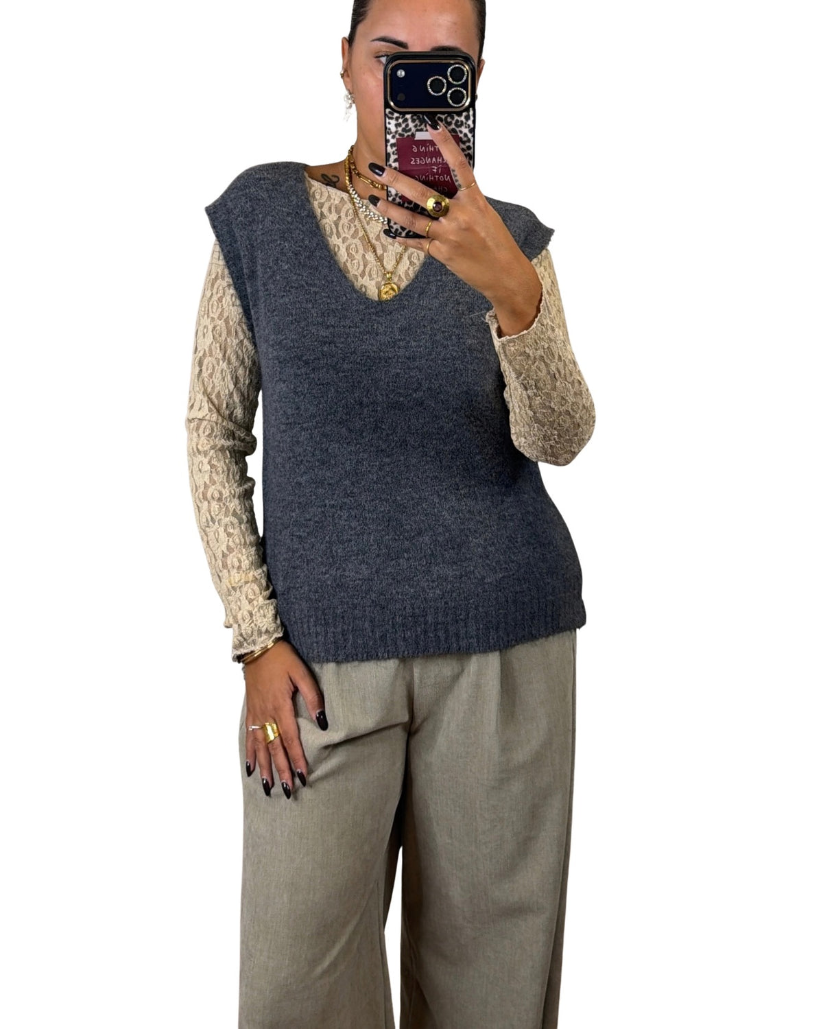 Gilet grigio