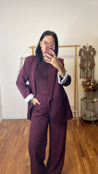 Pantalone Emily burgundy