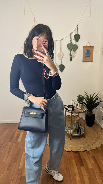 Borsa Kelly blu