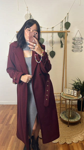 Cappotto serena bordeaux