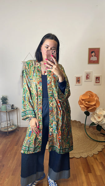Kimono Aalia corto verde