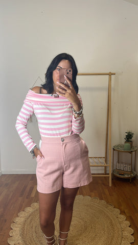 Shorts Piper rosa
