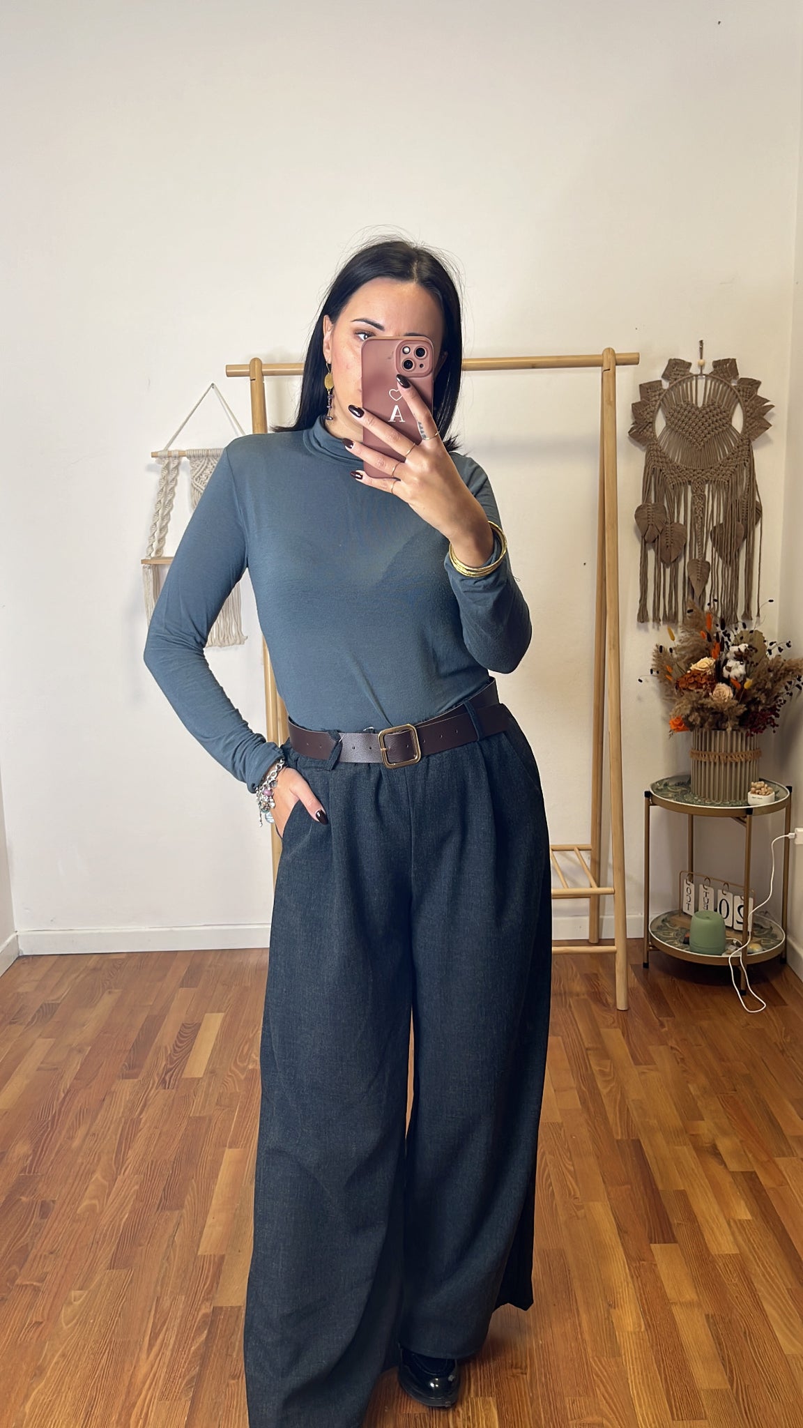 Pantalone Elsa grigio piombo