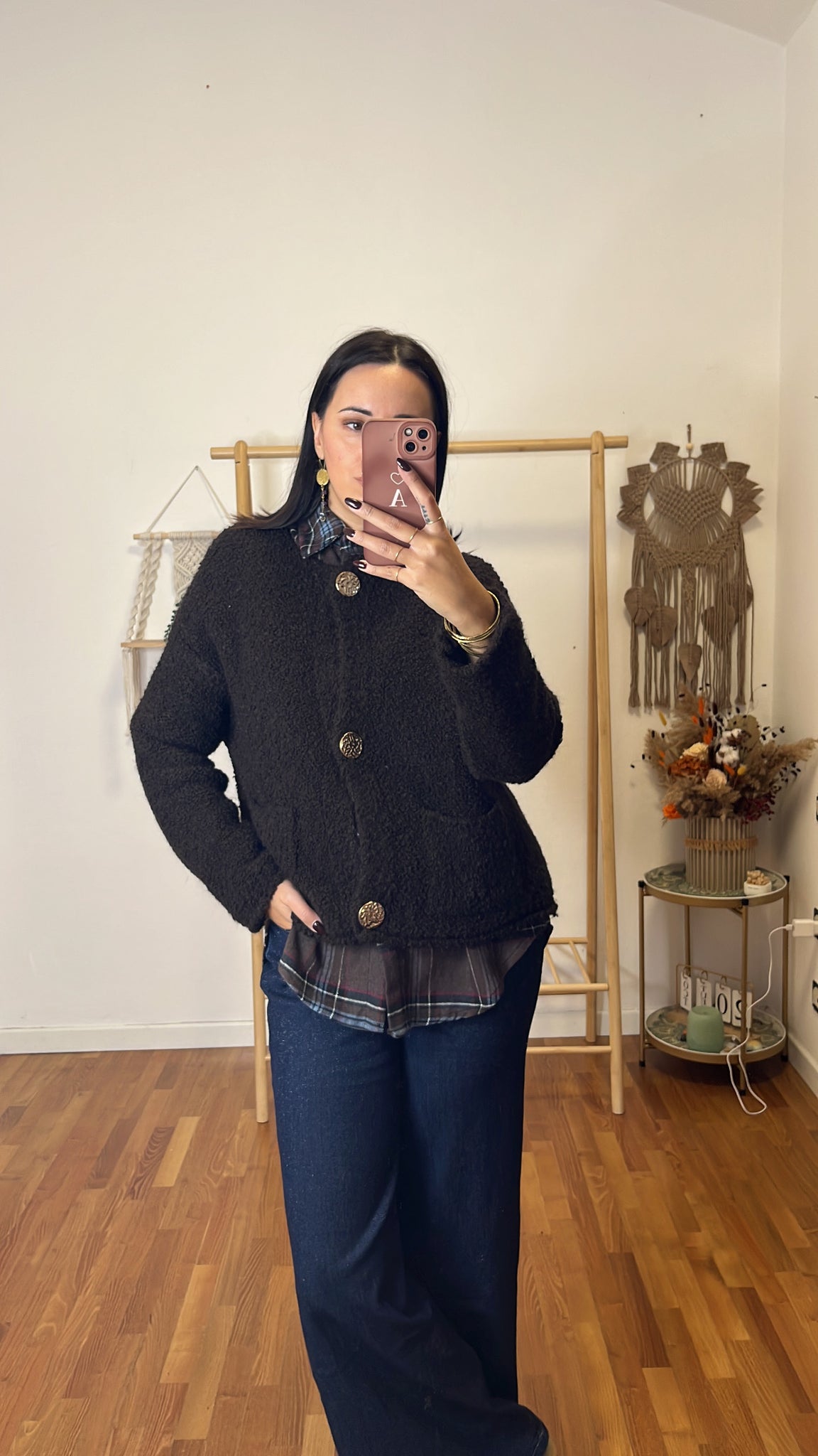 Cardigan Zeudi cioccolato fondente