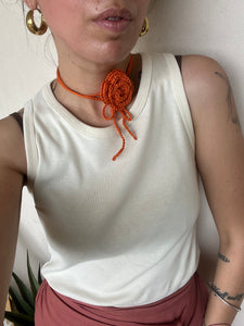 Chocker rosa arancio mattone