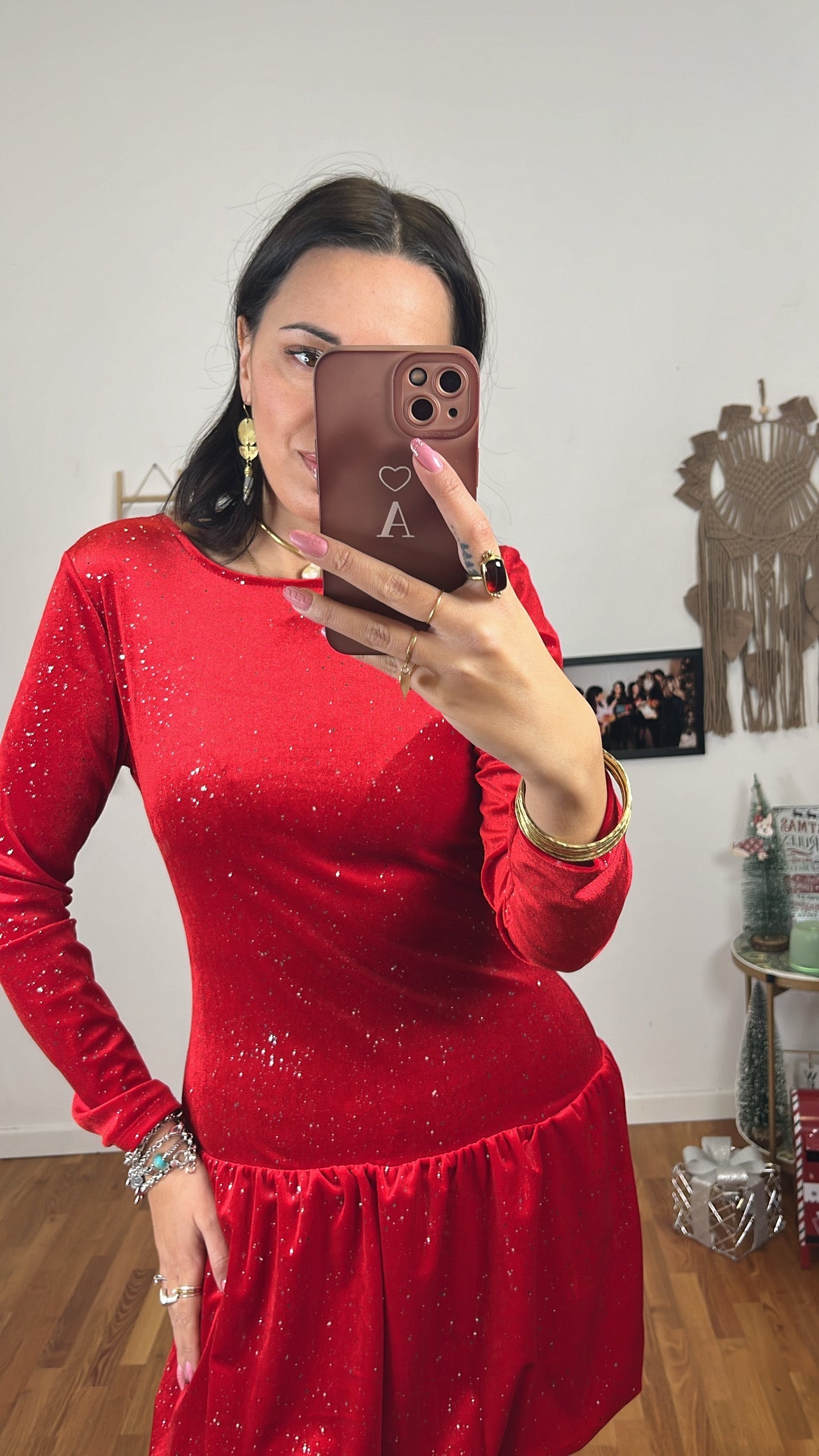 Abito Christmas rosso