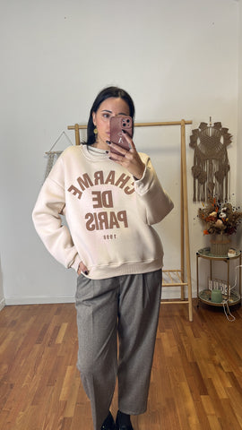 Felpa charme de Paris beige