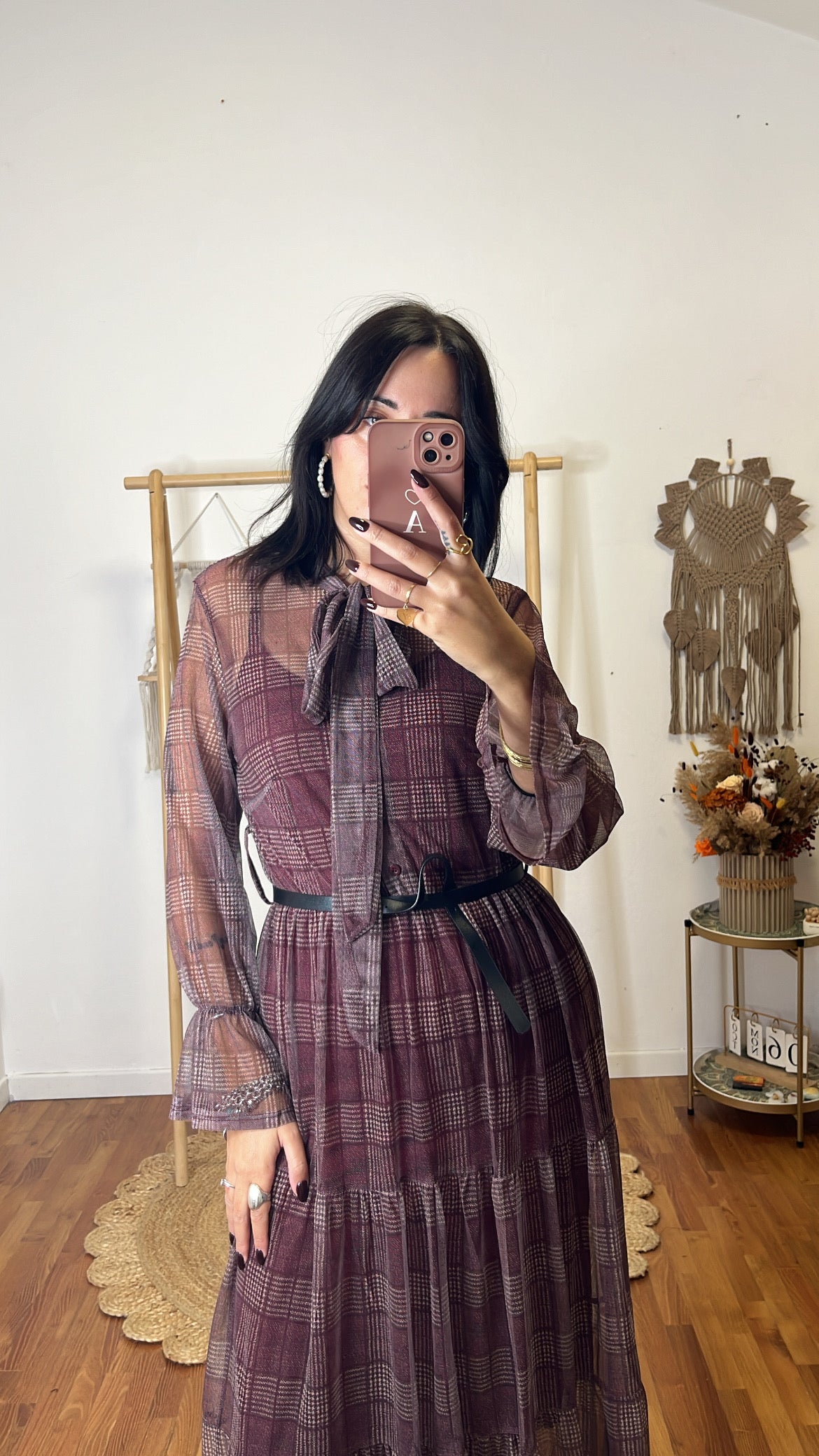 Abito Eloise burgundy