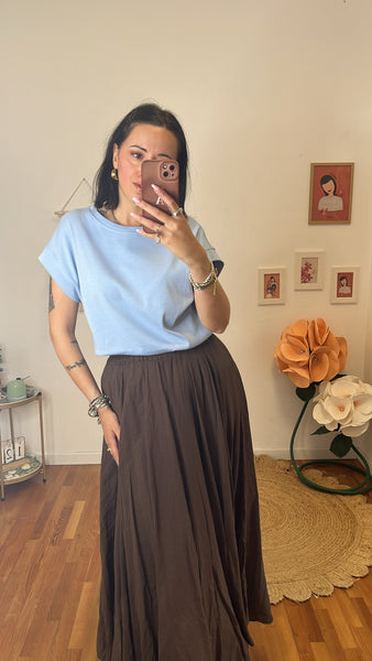T-shirt basic Celeste