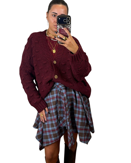 Cardigan bordeaux