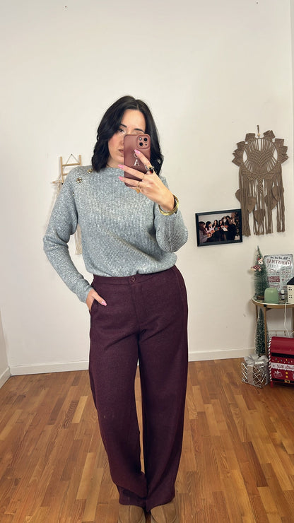 Pantalone Gloria burgundy chiaro