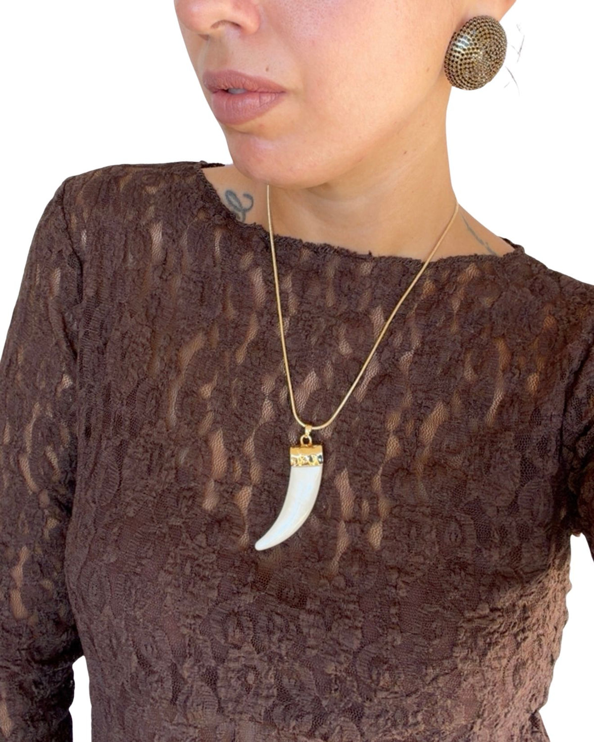 Orecchini strass nero